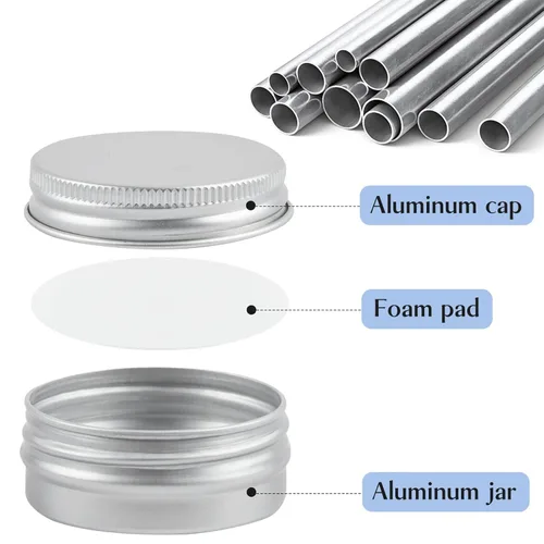 Vista 3 de Paquete de 12 latas de aluminio, recipiente de metal de 1/2 oz