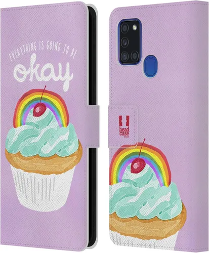 Vista 132 de Head Case Designs Assortment Cupcakes Happiness Leather Wallet Case Compatible with Samsung Galaxy A07 4G Surtido