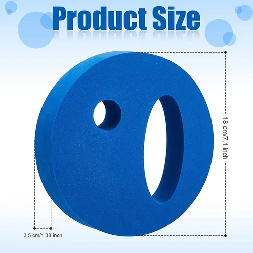 Vista 2 de 4 discos de ejercicio acuático, discos de mano de espuma EVA para piscina, resistencia al ejercicio, pesos de agua, equipo aeróbico de agua, disco