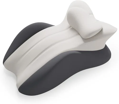 Vista 9 de MIFXIN Almohada de cuña de espuma viscoelástica para adultos, almohada propensa a dormir, soporte ergonómico para dolor de espalda y sentarse, Negro