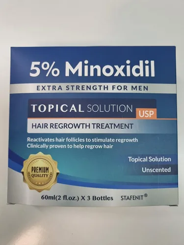 Vista 9 de Minoxidil al 5% para Crecimiento del Cabello para Hombres y Mujeres: Suero de Tratamiento de Regeneración de Barba Extra Fuerte con Minoxidil
