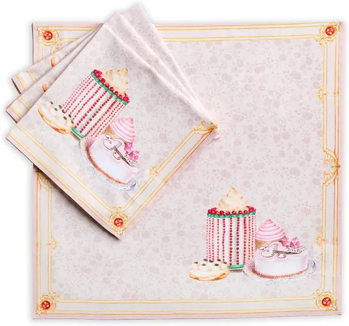 Vista 144 de Maison d' Hermine Juego de 4 servilletas de tela 100% algodón, suaves y duraderas, servilletas cuadradas reutilizables para uso diario, lavables