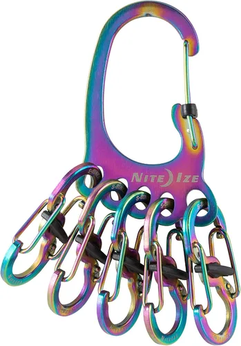 Vista 12 de Nite Ize Bigfoot Locker KeyRack - Soporte de acero inoxidable para coche, casa y otras llaves - Mosquetón con S-Biners - Capacidad para 15 llaves a