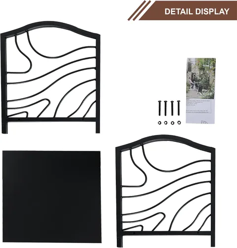Vista 7 de GREEN PARTY Estante de leña pequeño de 17 pulgadas para interiores/exteriores, soporte de leña de metal, soporte decorativo de troncos
