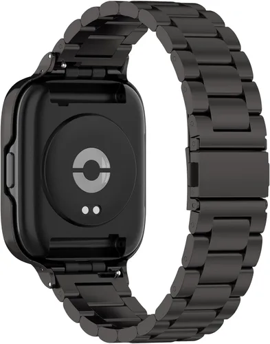 Vista 2 de Correa de reloj compatible con Redmi Watch 3 Active/Watch 3 Lite, correa de metal de acero inoxidable con funda, pulseras ajustables para Redmi
