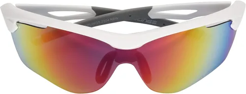 Vista 2 de Rawlings Cleat Chaser Blade - Gafas de sol deportivas para hombre, color blanco brillanteespejo arcoíris, 2.73 pulgadas, Shiny White