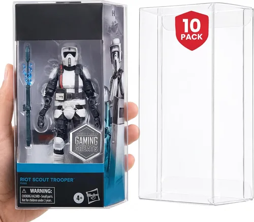 Vista 16 de EVORETRO Caja de exhibición y protector para figuras de acción Compatible con Star Wars, Marvel Legends y GI Joe (con tarjeta) Figura de 3.75