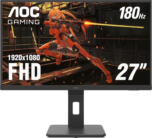 Vista 13 de AOC C27G2 Monitor de juegos ultrarrápido curvado sin marco de 27", FHD 1080p, 1ms 165Hz, FreeSync, 2X HDMI 2.0, 1x Display Port, altura ajustable