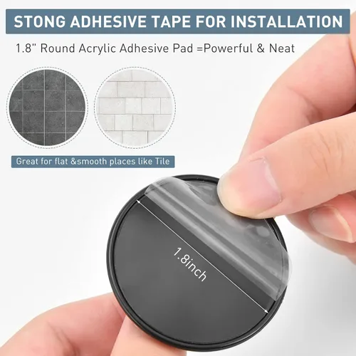 Vista 2 de Kitosun Clips adhesivos para cortina de ducha – Protectores de salpicaduras de agua para ducha de baño sujetan el forro de ducha para mantener