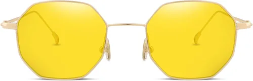 Vista 3 de FEISEDY Hipster Small Polygon Women Men Sunglasses Delicate Metal Frame B2254