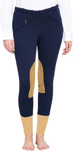 Vista 2 de TuffRider Unifleece - Pantalones de invierno para mujer, color azul marino, 26 EU