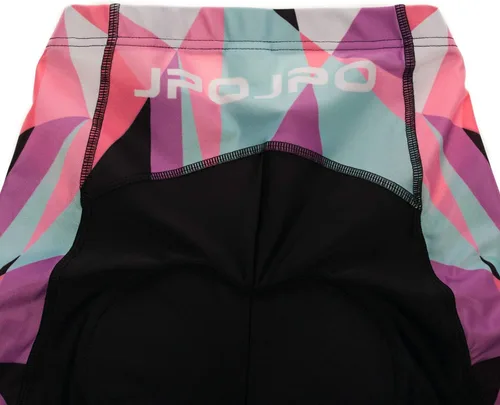 Vista 67 de Camiseta de ciclismo para mujer, manga corta y pantalones cortos de ciclismo acolchados para verano