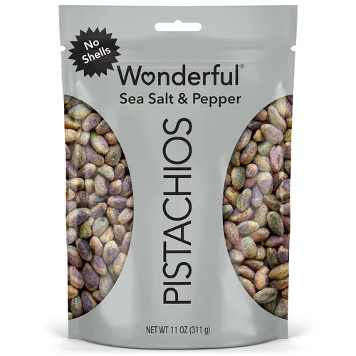 Vista 10 de Maravillosos Pistachos Sin Cáscara, Nueces Asadas al Chile, Bolsa resellable de 22 onzas, Aperitivos con Proteína, Sin gluten, Snack Saludable