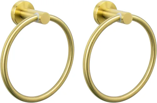 Vista 14 de NearMoon Anillo de Toalla de Baño, Accesorios de Ferretería de Baño - Soporte de Toalla de Mano de Acero Inoxidable Engrosado para Baño, Colgador