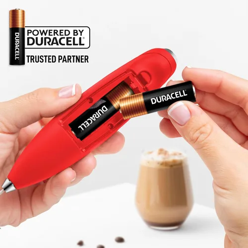 Vista 471 de Zulay Milk Boss Espumador de leche potente manual, hace espuma para latte, batidor para mezclar bebidas, café, miniespumador para capuchino, frappé