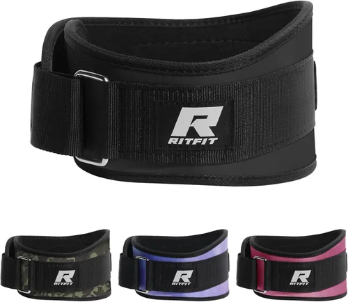 Vista 9 de RitFit Cinturón de levantamiento de pesas, ideal para sentadillas, estocadas, peso muerto, propulsores - hombres y mujeres - 6 pulgadas Camuflaje