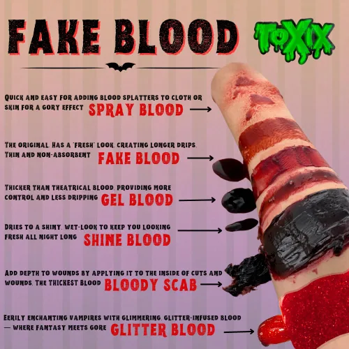 Vista 4 de Fake Blood El verdadero color de la sangre, se ve y fluye como sangre real