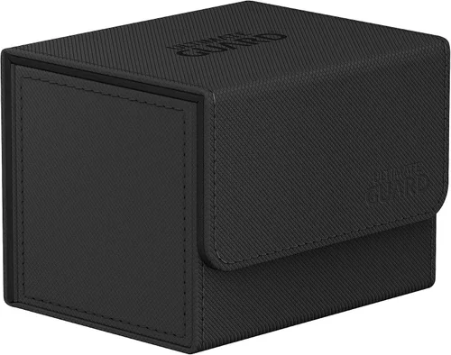 Vista 9 de Ultimate Guard Sidewinder 100+, caja de cubierta para 100 tarjetas TCG de doble manga, gris, cierre magnético y forro interior de microfibra para un
