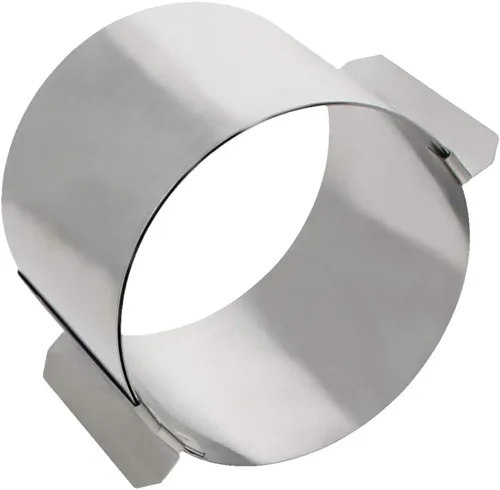 Vista 18 de Utoolmart Molde de pastel de molde de pastel, molde redondo para hornear, 1.969 in de diámetro mini de acero inoxidable sin costura revestimiento