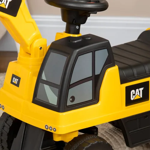 Vista 9 de Aosom Excavadora Ride on Toy CAT Cuerno con licencia para 18-36 meses
