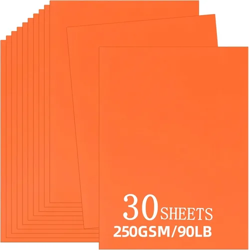 Vista 17 de 30 hojas de cartulina negra de 8.5 x 11 pulgadas, 250 gsm/90 libras, papel de cartulina grueso y suave, perfecto para invitaciones, menús, tarjetas