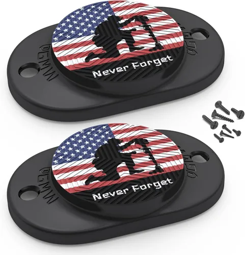 Vista 7 de GMW Gun Magnet [2-Pack] 30 lbs. Rating Magnetic Gun Mount HQ Rubber Coated Gun Magnet Buckler Series for Car, Truck, Desks, Safes, and Walls