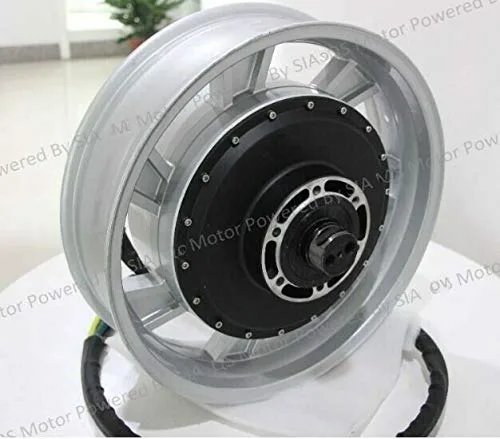 Vista 2 de Motor eléctrico sin escobillas del eje de la vespa de la motocicleta del poder más elevado 8KW 72V 55-74mph NUEVO