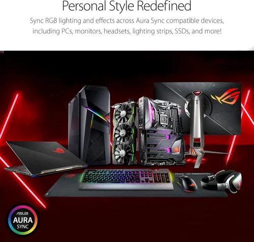 Vista 6 de ASUS Ratón óptico para juegos - ROG Gladius II Core Agarre ergonómico para mano derecha Mouse ligero para juegos de PC Sensor óptico de 6200 DPI