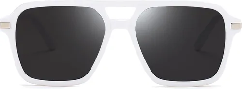 Vista 3 de FEISEDY Vintage Square Aviator Gafas de sol Mujeres Hombres Moda Retro 70s Marco Gafas de sol Sombras B0179