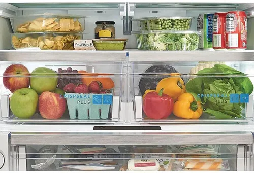 Vista 6 de Frigidaire Gallery GRFC2353AF - Refrigerador de puerta francesa de 22.6 pies cúbicos en acero inoxidable, profundidad de mostrador