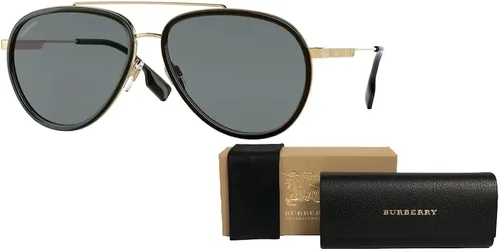 Vista 3 de BURBERRY Oliver BE3125 Pilot Sunglasses for Men BUNDLE With Designer iWear Complimentary Eyewear Kit