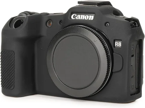 Vista 5 de Rieibi Funda protectora de silicona suave para cámara Canon EOS R8 EOSR8, funda ligera para cámara EOS R8, color negro