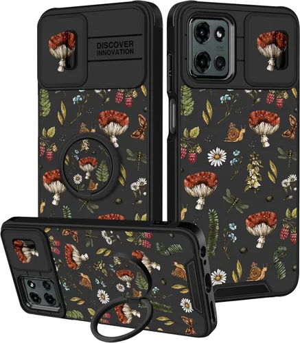 Vista 15 de para Moto G 5G 2023 funda - Cubierta de teléfono linda con corazón para mujeres y niñas, diseño único negro con cubierta deslizante para la cámara