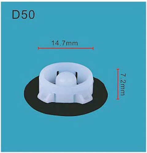 Vista 34 de Autobahn88 - Clip de remache tipo push-in para parachoques, compatible con Renault (OEM: 054000001R) (Paquete de 20)