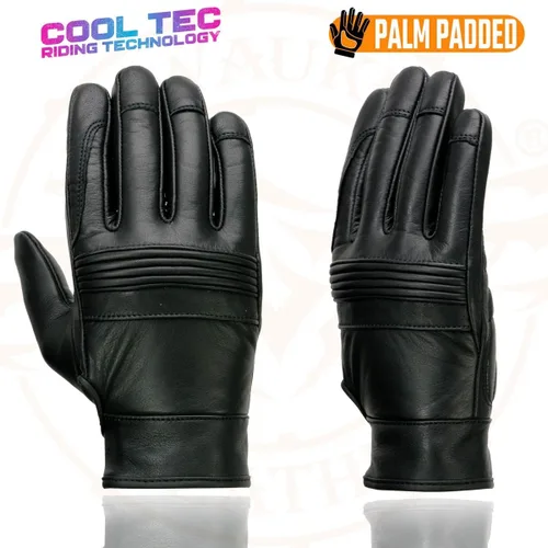 Vista 3 de Milwaukee Leather MG7536 - Guantes de mano de piel para hombre, color negro, con nudillos flexibles