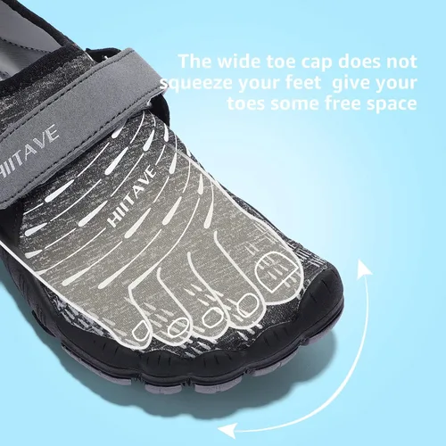 Vista 5 de HIITAVE Zapatos de agua para niños y niñas, de secado rápido, para deportes acuáticos, zapatos deportivos ligeros (niños pequeñosniños grandes)