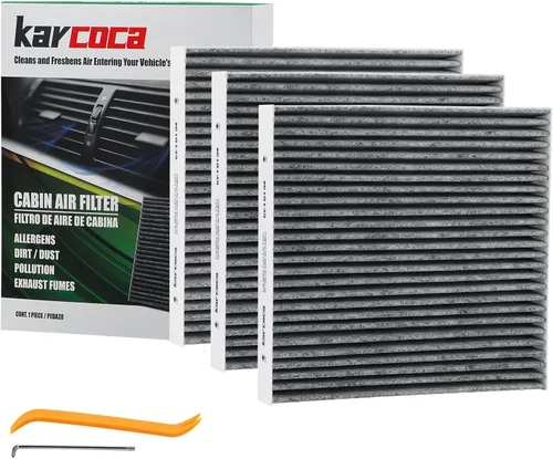 Vista 7 de Filtro de aire de cabina 6021C (CF11176) con carbón activado compatible con Ford Explorer Flex Taurus Police Interceptor Sedan 2011-2019
