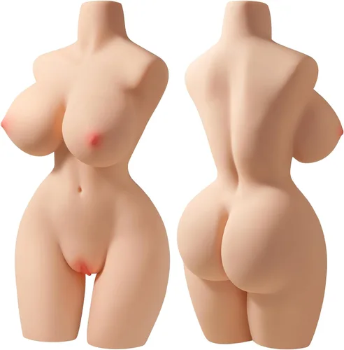Vista 4 de Muñecas sexuales, muñeca sexual de tamaño real de 21 libras para hombres, torso de muñeca sexual realista con pechos suaves y trasero, masturbador