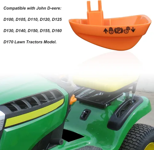 Vista 5 de GX23146 Pomo de freno de estacionamiento compatible con tractores de césped John D-eere Para D100, D105, D110, E100, E110, E120, E130, X105, X106
