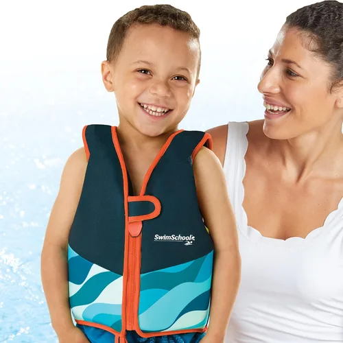 Vista 3 de SwimSchool Chalecos de Entrenamiento de Natación para Niños para Niños Pequeños de 2 a 6 Años – Niños/Niñas – Varios Colores/Estilos – Flotadores