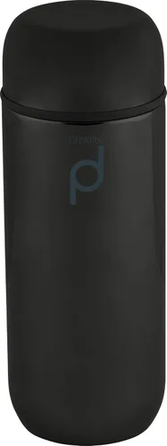 Vista 10 de Drinkpod Grunwerg HCF-200BK - Frasco de cápsula aislado al vacío, acero inoxidable, negro, 6.8 fl oz