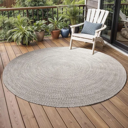 Vista 53 de BNM - Alfombra ovalada bohemia para interiores y exteriores con patrón trenzado sólido, perfecta para patio trasero, patio, oficina, sala de estar