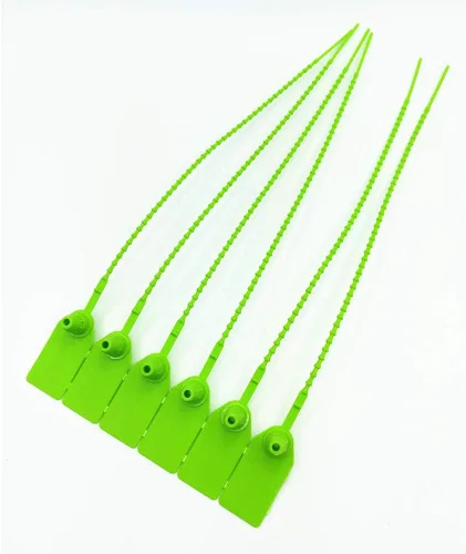 Vista 3 de Sello de seguridad Pull-Tite de 9.843 in Sellos de plástico Señalización numerada verde (paquete de 100) (verde)