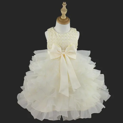 Vista 3 de TiaoBug - Vestido de fiesta para niñas, diseño de flores