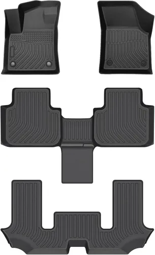 Vista 15 de Cartist Alfombrillas personalizadas para VW Atlas 2018-2025 2026 (asientos de banco de 7 pasajeros), juego completo de 3 filas para accesorios