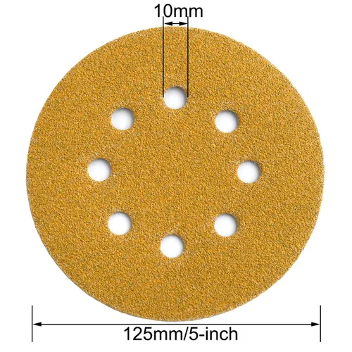 Vista 6 de Discos de lijado de 5 pulgadas con velcro
