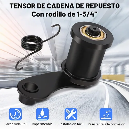 Vista 2 de Tensor de Cadena con Rodillo de 1-3/4" para Mini Bicicleta Coleman BT200X CT200U Trail CT200U-EX MiniBike TrailMaster Massimo MB200 Hensim Baja Heat