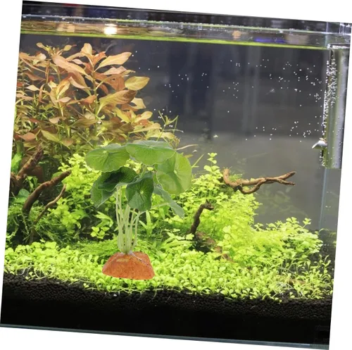 Vista 5 de ABOOFAN Terrario de reptil, barba, araña, plantas, decoraciones de peces para tanque, acuario, planta falsa, decoración de cueva, pecera, planta