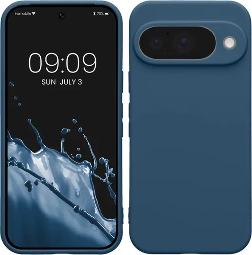 Vista 9 de kwmobile Funda compatible con Google Pixel 9 - Funda protectora delgada de TPU para teléfono - Acabado mate suave - Piedra antigua