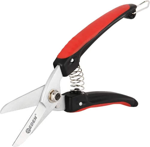 Vista 6 de Eden 39006 Tijeras de corte de derivación duraderas, diámetro de corte de 1/4 pulgadas para tallos y ramas, acero al carbono alto, agarre ergonómico